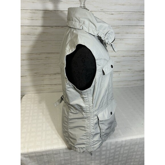 Eddie Bauer TRAVEX Trekker Vest Women's LARGE Light Gray Utility Field POCKETS - Picture 10 of 16